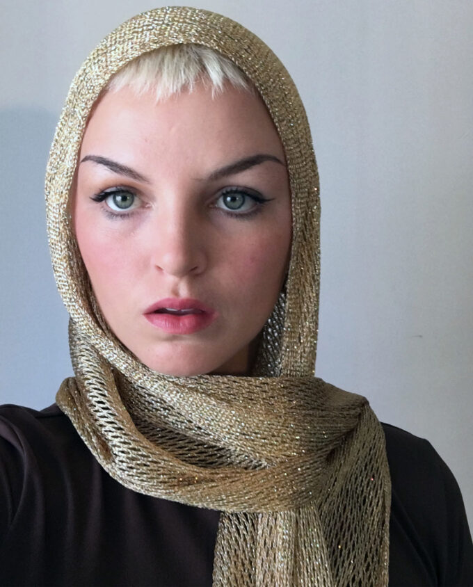 Shimmering Gold Scarf - Image 2