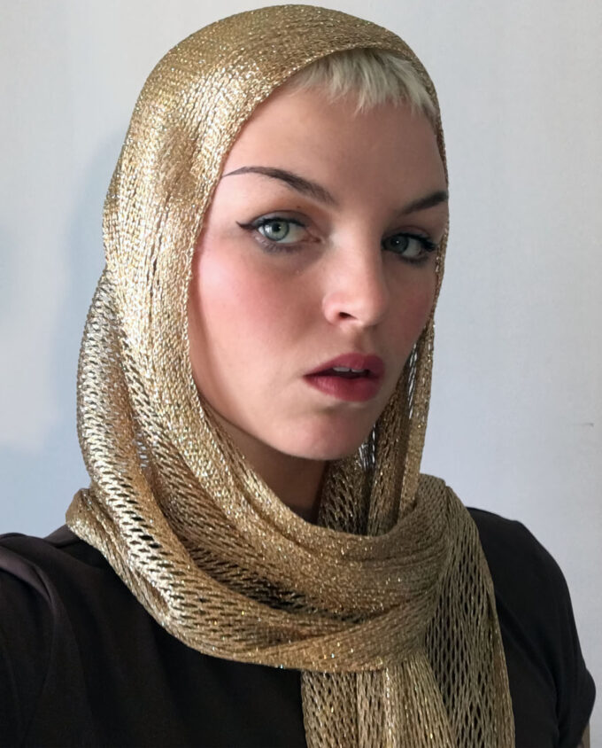 Shimmering Gold Scarf