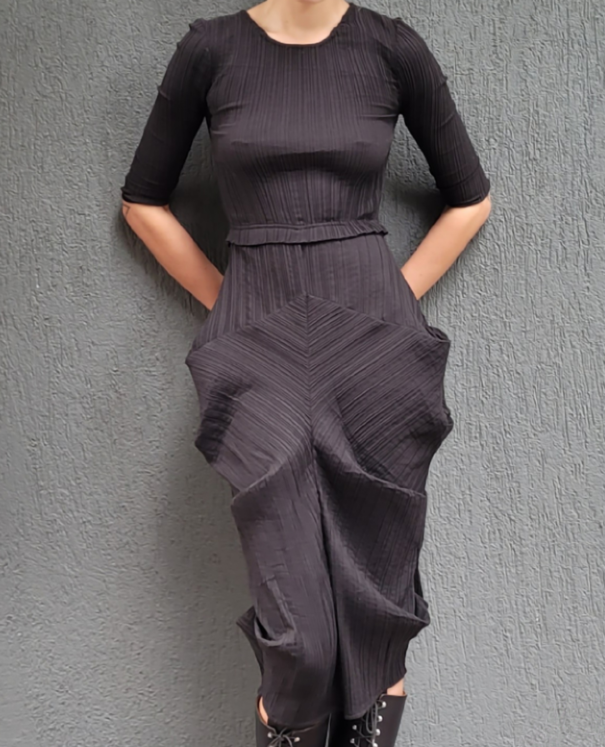 Gingersnap permanent pleated crazy silhouette dress XS - Image 2