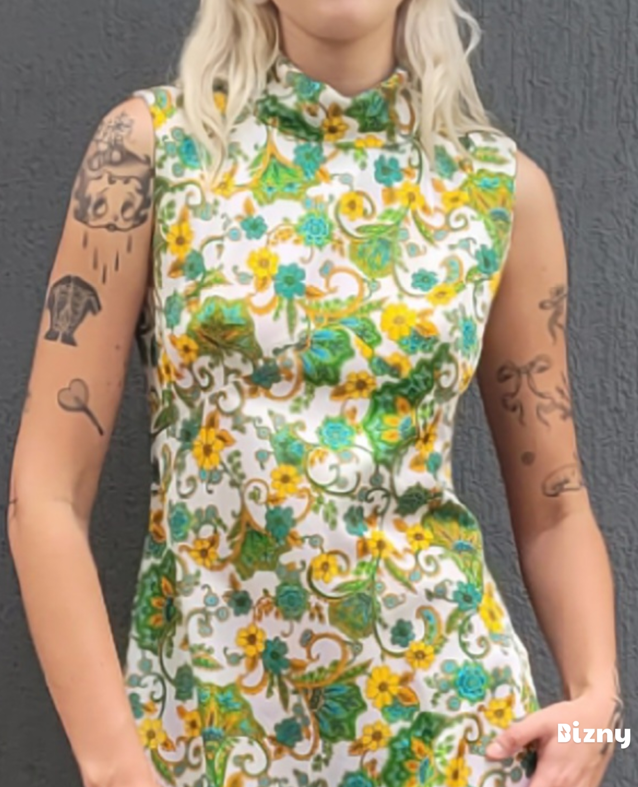 70s Floral Maxi Dress 8-10 - Image 2